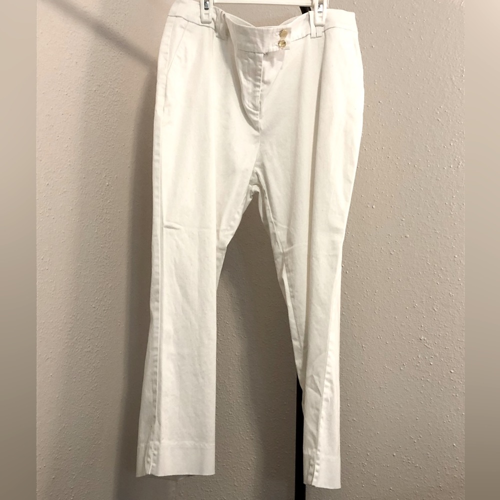 Anne Klein white, straight pants